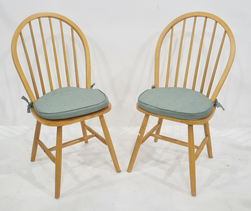 Set of four modern stickback chairs (4) - Image 2 of 2