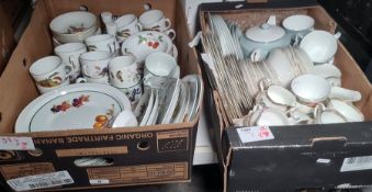 Part dinner service 'Duchess' bone china and also Crown Royal part tea service, Royal Worcester '