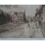 R Sharply Etching  Chipping Camden, signed and titled in pencil, 17cm x 21cm  Two 19th century
