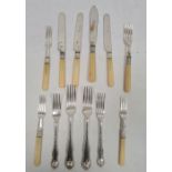 Quantity of Mappin & Webb silver-plated cutlery and Mappin & Webb silver-plated fruit knives and