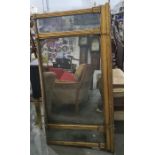 Three-glass overmantel mirror with gilt frameCondition Report148.5 (max) wide, x 75 tall. 91 x 61