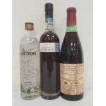 50cl bottle of Warre's Otima 10 year old Tawny Port, a 50cl bottle of Boctoh Russian Vodka and a