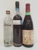 50cl bottle of Warre's Otima 10 year old Tawny Port, a 50cl bottle of Boctoh Russian Vodka and a