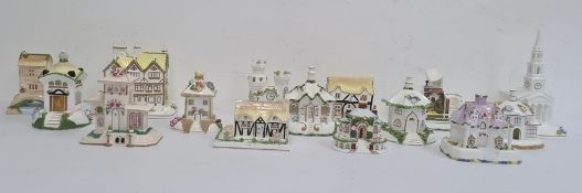 Quantity of Coalport cottages to include 'The Gatehouse', 'The Umbrella House', 'Elizabethan