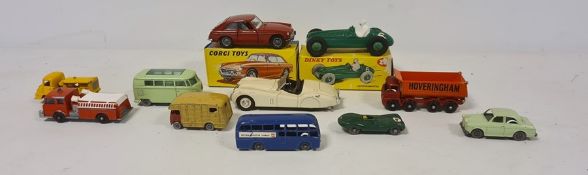 Corgi Toys G.B.G G.T.327, boxed, a Dinky Toys racing car 233, boxed, a hoovering ham tipper, a Corgi