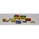 Corgi Toys G.B.G G.T.327, boxed, a Dinky Toys racing car 233, boxed, a hoovering ham tipper, a Corgi