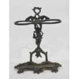 Cast iron umbrella stickstand painted black