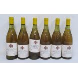 Six bottles of 1977 Montagny white Burgundy Domaine Arnoux