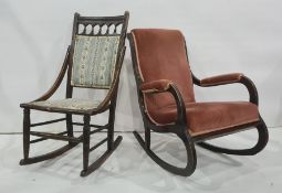 Early 20th century rocking chair and one further (2)