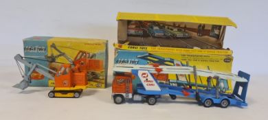 Corgi Major Toys 1138 car transporter with Ford tilt cab 'H' series tractor, boxed and a Corgi Major