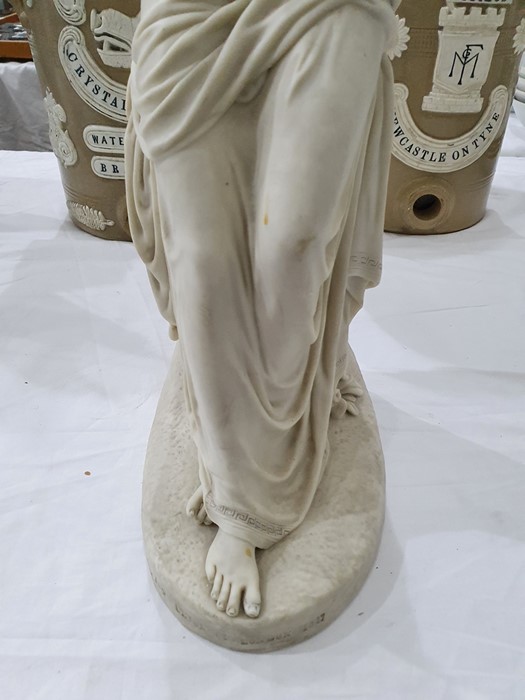 19th century Copeland parianware figure of 'Innocence' by J H Foley for the Art Union of London - Image 5 of 21