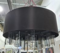 CTO ceiling light fitting with shade, rectangular glass, (approx. £3000 new)