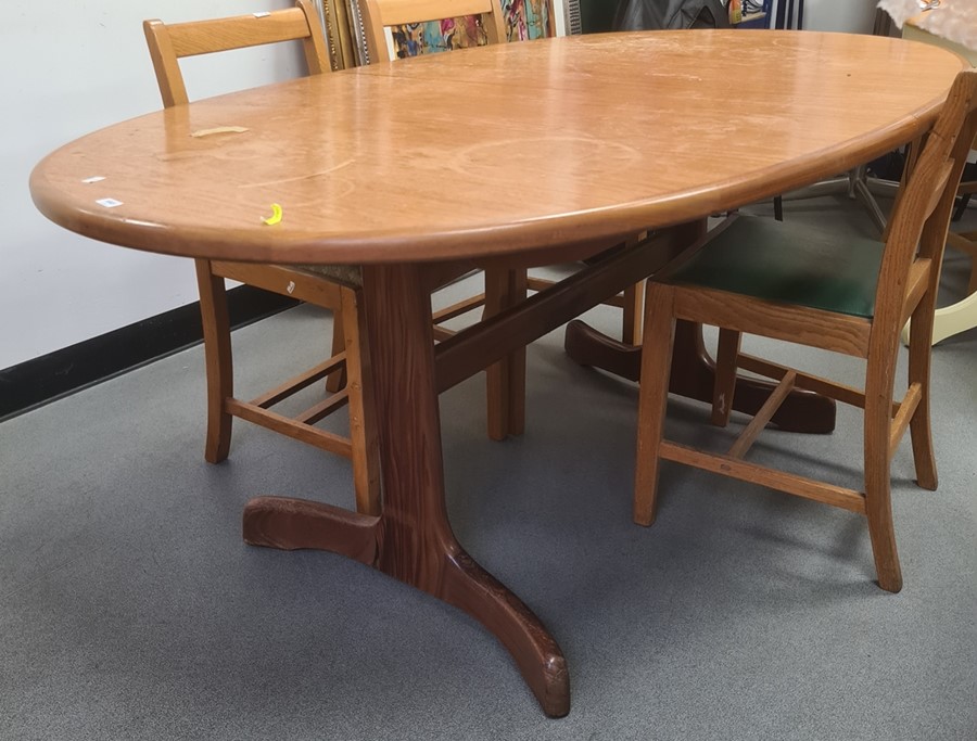 20th century teak extending table