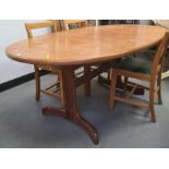20th century teak extending table