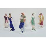 Royal Doulton Pretty Ladies figures 'Naomi', 'Theresa', 'Ruth', 'Julia', 'Eve' and 'Philippa' (