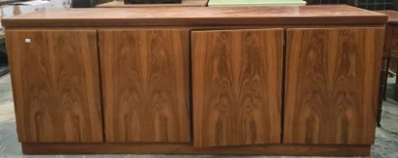 *****LOT WITHDRAWN*****  20th century Eastern hardwood sideboard, the rectangular top above four