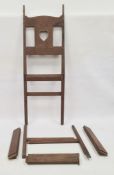Charles F A Voysey (1857-1941) Arts & Crafts oak chair frame, circa 1902, of simple design with