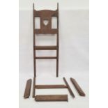 Charles F A Voysey (1857-1941) Arts & Crafts oak chair frame, circa 1902, of simple design with