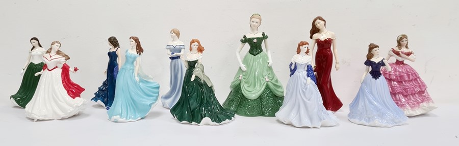 Royal Worcester figures 'Olivia England' limited edition of 2000, The True Love Collection 'Lady