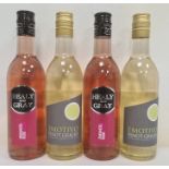 Twelve quarter bottles Italian Pinot Grigio plus twenty quarter bottles Zinfandel Rose (32)