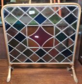 Stained glass firescreen