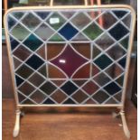 Stained glass firescreen