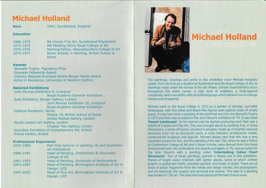 Michael Holland (1947-2002) Glimpses of fruit and building materials amid abstract shapes, mixed - Image 5 of 6