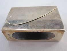 An early 20th Mappin And Webb silver vesta/matchbox case, envelope design, London 1912, 1.79toz, 6cm