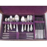 American suite of sterling silver canteen of cutlery by the International Sterling Company