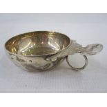 A late 20th century silver wine cup, London 1993, maker J A Campbell, 3.2toz, 2.5cm high, 11.4cm