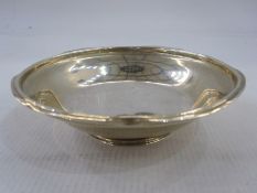 An early 20th century silver pin dish, circular, Sheffield 1901, maker Thomas Bradbury & Sons, 2.