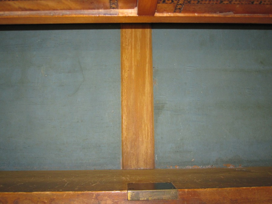 Late 19th/early 20th century walnut chest of two short over two long drawers, to bracket feet, - Image 7 of 7