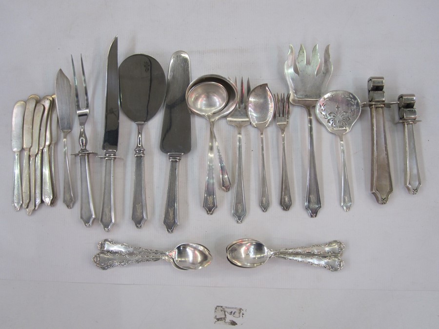 American suite of sterling silver canteen of cutlery by the International Sterling Company - Image 3 of 3
