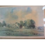 James Fletcher-Watson  Limited edition print  Cottage landscape scene, numbered 112/200 and dated