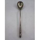 Russian silver spoon, 84 standard assay office KO and with stamped retailer's name, the stem with