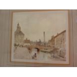 Percy Lancaster RI (British, 1878-1951)  Watercolour "Kings Lynn, Norfolk", amendment, not signed -