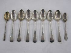 Set of six George III silver teaspoons, 1807, maker Samuel Brodbyhere, Edward Wigan and James