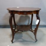 An Edwardian mahogany occasional table, H.70 W.72 D.72cm