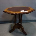 A mahogany and oak occasional table, H.66 W.66 D.66cm