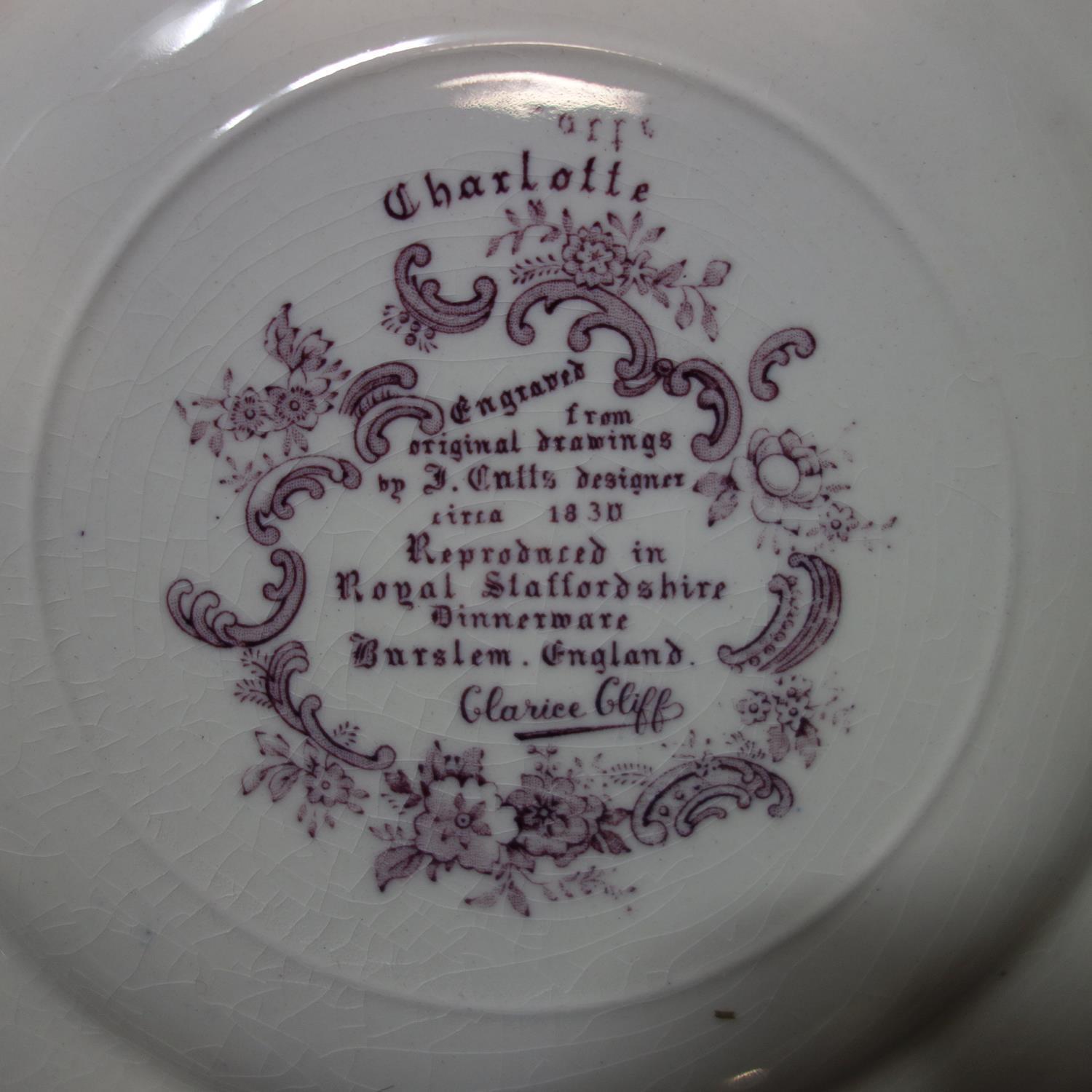 A collection of 19th century and later porcelain and ceramic to include a Brownfield plate, Clarrice - Image 3 of 4