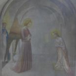 After Fra Giovanni da Fiesole Angelico (1367-1455), a lithograph of 'Annunciation', bearing