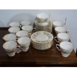 A Colclough porcelain tea set with Hedgerow pattern
