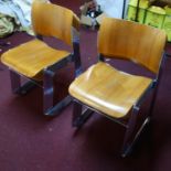 A set of eight 40/4 chairs by David Rowland, bearing labels