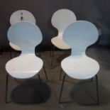 A set of 4 Arne Jacobsen design chairs