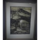 WITHDRAWN- Contemporary Norwegian artist, Rocks, Landscape, etching and aquatint, signed, titled