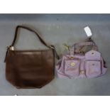 Two Coach leather handbags