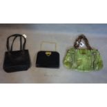 Three Salvatore Ferragamo handbags