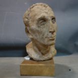 A 20th century terracotta bust of Julius Caesar, H.41cm