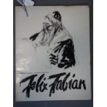 Felix Fabian (British, 1913 - 1979), a portfolio of original lithographed drawings, 1 signed in