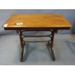 A 19th century Thonet bentwood table, stamped Austria and with paper label